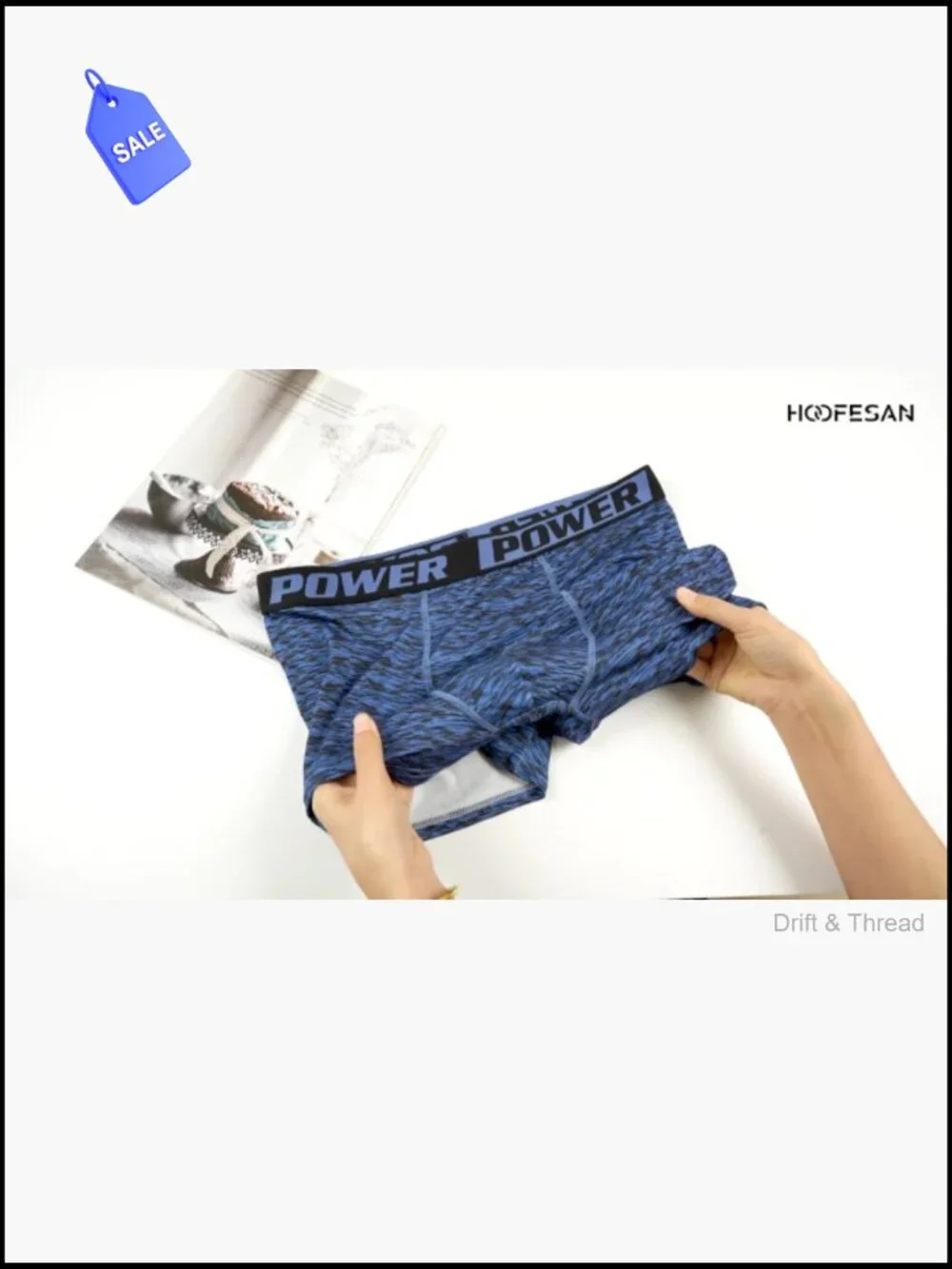 Men's Boxer Briefs 6 Pack Moisture Wicking Athletic Underwear Soft Stretch